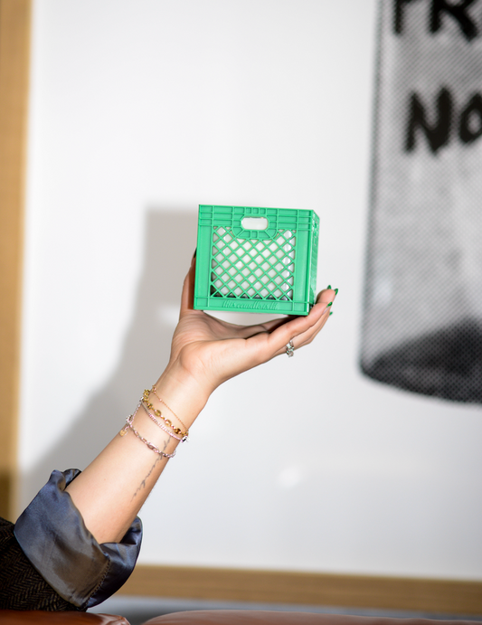 GREEN MILK CRATE