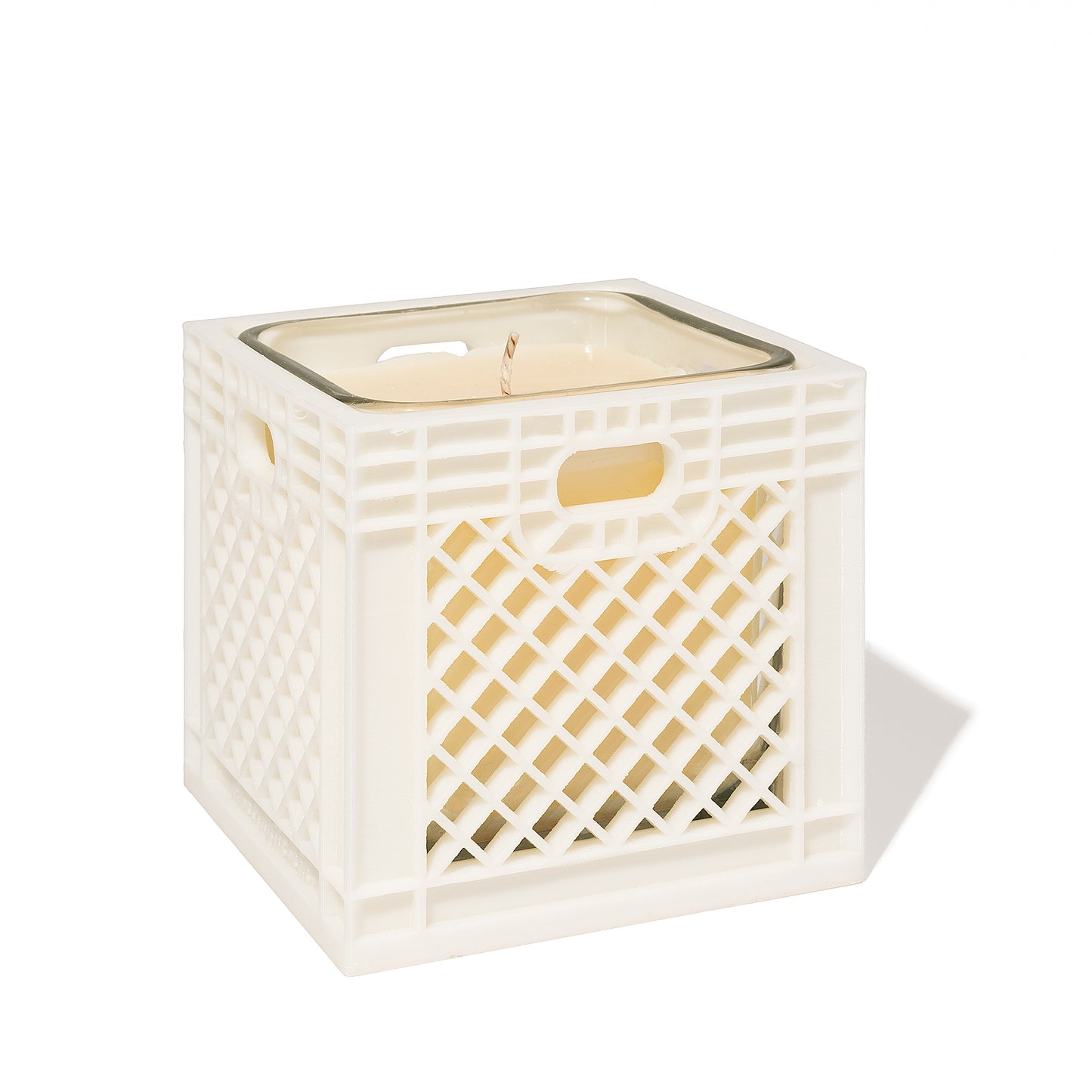 WHITE MILK CRATE