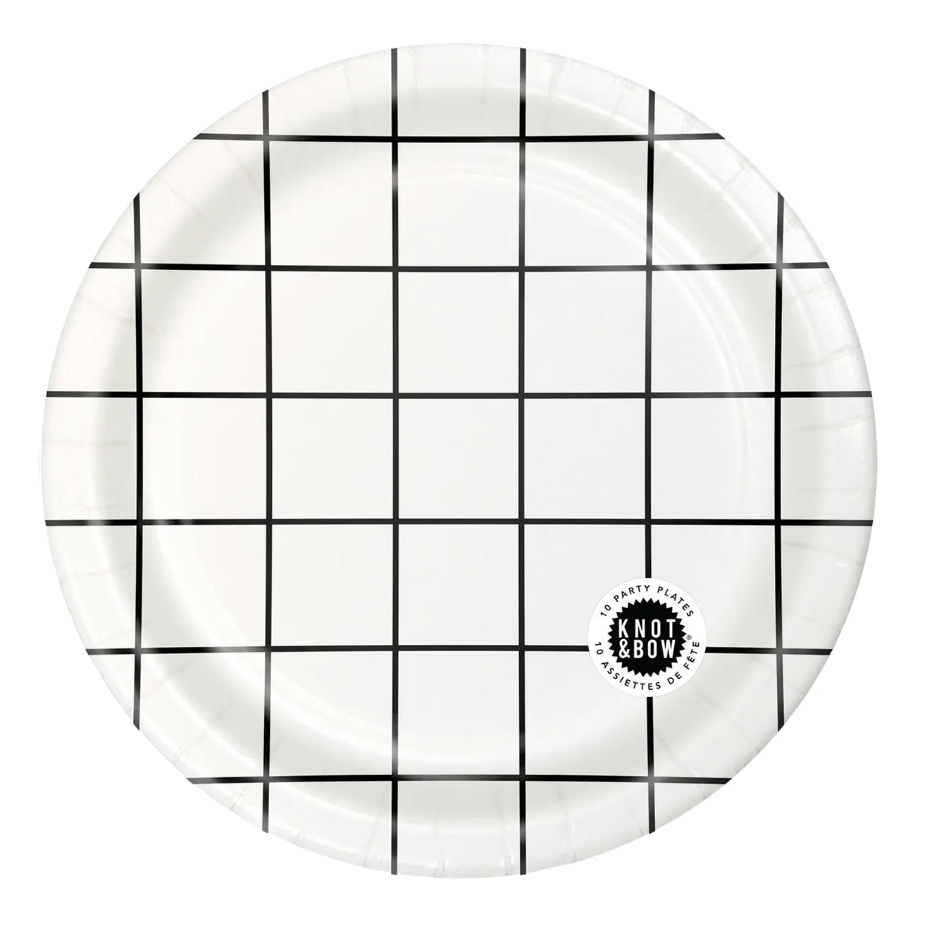 Stripe party plates