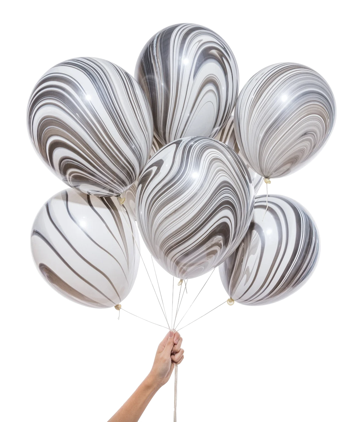 Black Marble Balloons