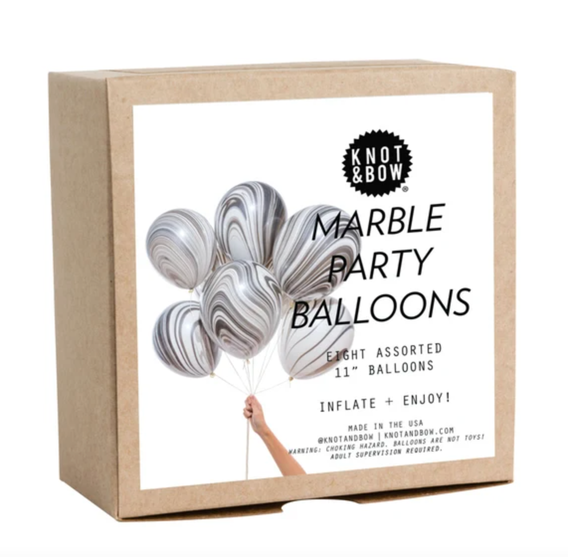 Black Marble Balloons