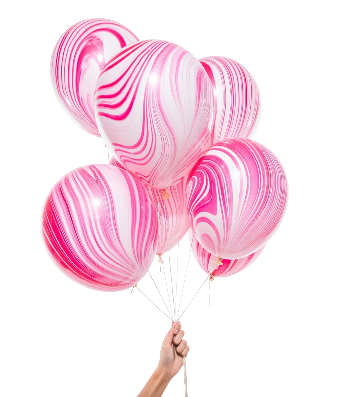 Pink Marble Balloons
