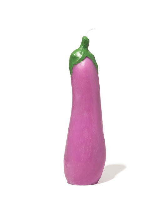 The eggplant candle