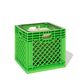 milk crate candle - green