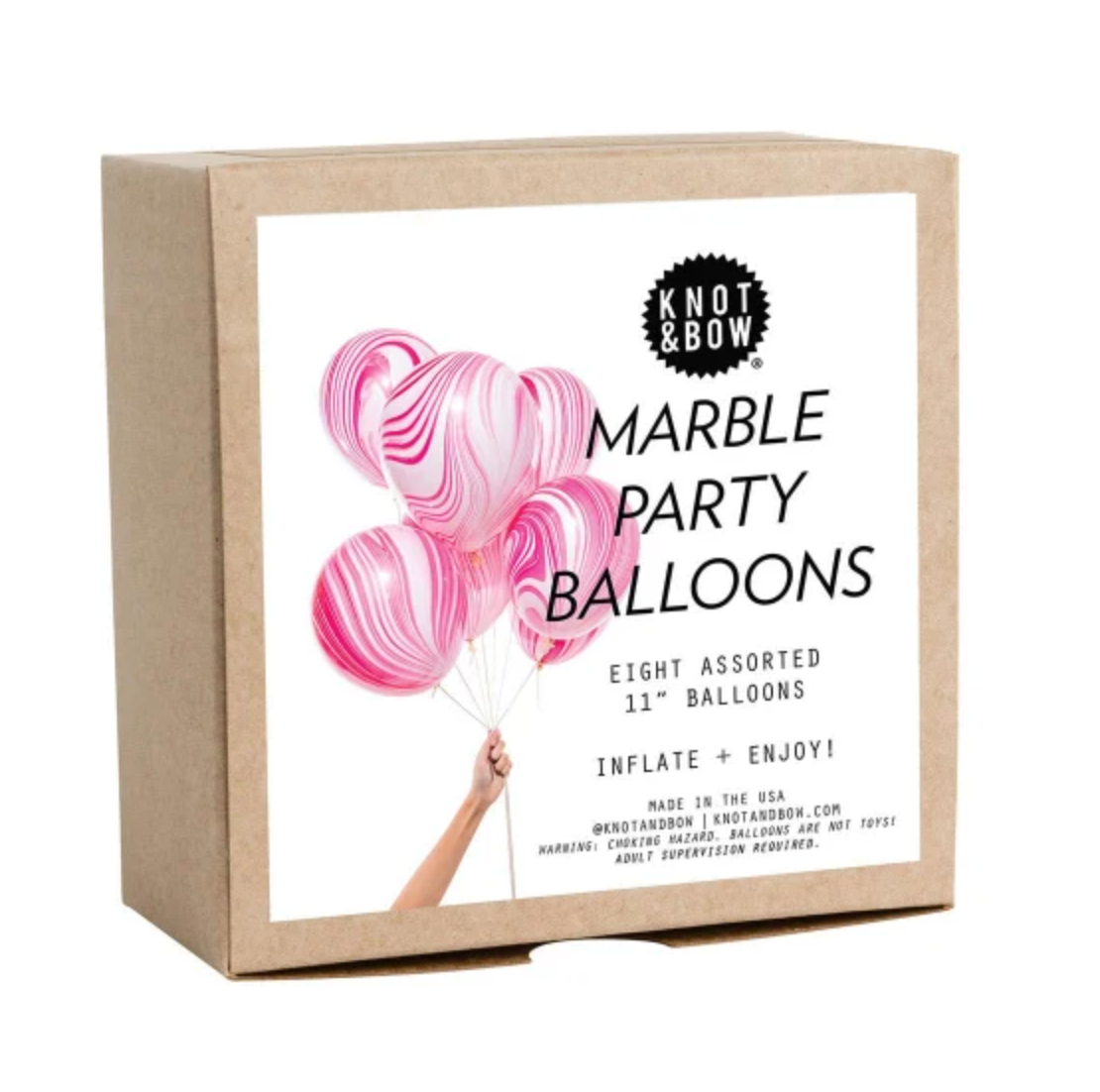 Pink Marble Balloons